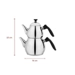 Schafer Tea Chef Küçük Boy Çaydanlık Takımı 4 Parça-Siyah