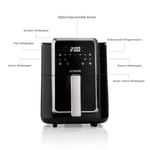 Schafer Thermochef Elegance 4,5 Litre Airfryer/Sıcak Hava Fritözü-Siyah