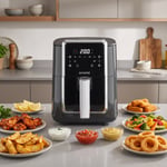 Schafer Thermochef Elegance 4,5 Litre Airfryer/Sıcak Hava Fritözü-Antrasit