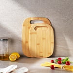 Schafer Woodart 2 Li Oval Tutacaklı Kesme Tahtası