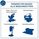 Scheppach Tezgah altı, gönye testereleri için çalışma masası çevresi 1600 (yükseklik 740 mm, yan uzatma 1,0 – 1,65 m, taşıma kapasitesi 200 kg, destek genişliği 384 mm)
