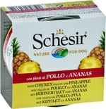 Schesir Yetişkin Köpek Konservesi 150 Gr Tavuk Etli + Ananas