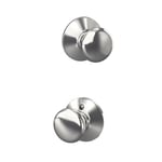 Schlage F10 PLY 625 Plymouth Kapı Topuzu, Koridor ve Dolap Geçiş Kilidi, Parlak Krom