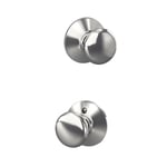 Schlage F10 PLY 625 Plymouth Kapı Topuzu, Koridor ve Dolap Geçiş Kilidi, Parlak Krom