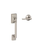 SCHLAGE LOCK FE285 CEN 619 LAT Century Ön Giriş Kolu Enlem İç Kol (Saten Nikel), 11,9 x 2,5 x 2,25