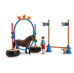 SCHLEICH 42482 Pony Yarış seti Oyuncak Figürü, Çok Renkli