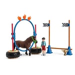 SCHLEICH 42482 Pony Yarış seti Oyuncak Figürü, Çok Renkli