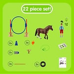 SCHLEICH 42482 Pony Yarış seti Oyuncak Figürü, Çok Renkli