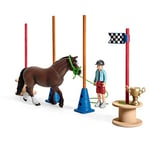 SCHLEICH 42482 Pony Yarış seti Oyuncak Figürü, Çok Renkli