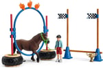 SCHLEICH 42482 Pony Yarış seti Oyuncak Figürü, Çok Renkli