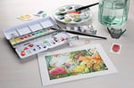 Schmincke Horadam Aquarell Metal Kutu Cep Artist Sulu Boya Seti 12 X Yarım Tablet 74012