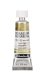 Schmincke - HORADAM® AQUARELL, Süper Granülasyon, 14 931 006 Shire Sarı, 15 ml tüp, çok güçlü granülasyonlu renkler, en iyi, süper granüllü suluboya