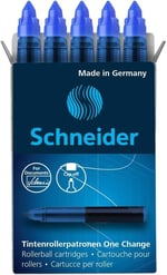 Schneider Bir Değişim dönerbaşlı Kartuşları - Mavi - Toplam 5 Paketi