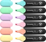 Schneider Job 150 pastel fosforlu kalem (turkuaz, nane, leylak, pembe, şeftali, vanilya) 6'lı kutu