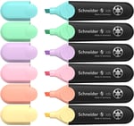 Schneider Job 150 pastel fosforlu kalem (turkuaz, nane, leylak, pembe, şeftali, vanilya) 6'lı kutu