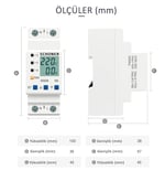 SCHONER® Gerilim Koruma Rölesi Yüksek Alçak Voltaj Akım Koruma Monofaze 63A Voltaj Koruyucu