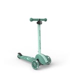 Scoot & Ride Highwaykick 3S çocuk scooter'ı, 3 yaşından itibaren, yüksekliği ayarlanabilir, 2 kademeli direksiyon, LED tekerlekler, katlanabilir scooter, çocuklar için, 96 – 130 cm
