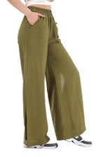 Scorp Celeste Kadın Yandan Yırtmaçlı Yoga Pantolonu Haki - Bedenler: XS, S, M, L