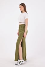 Scorp Celeste Kadın Yandan Yırtmaçlı Yoga Pantolonu Haki - Bedenler: XS, S, M, L