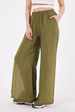 Scorp Celeste Kadın Yandan Yırtmaçlı Yoga Pantolonu Haki - Bedenler: XS, S, M, L
