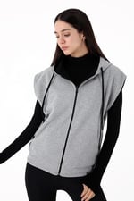 Scorp Impact Reversible Kadın Çift Taraflı Yelek Gri