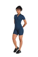 Scorp Passion Kadın Kısa Kollu Spor Tulum Petrol - Bedenler: XS, S, M, L