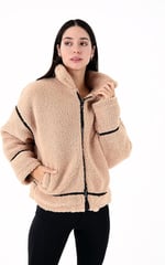 Scorp Shine Casual Kadın Peluş Mont Camel