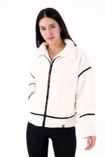 Scorp Shine Casual Kadın Peluş Mont Ekru