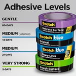 Scotch Mavi 2090-24EC3 Scotch Orijinal Çok Yüzeyli Boyacı Bandı, 2,4 cm Genişlik, Mavi