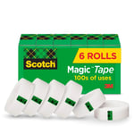 Scotch Sihirli Bant, 7,5 x 2,5 cm, 6'lı Paket (810K6)