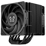 Scythe Mugen 6 Dual Fan Black Edition CPU Hava Soğutucu, Intel LGA1700, LGA1151, AMD AM5, AM4 Desteği, 120mm, Tek Kule, Alüminyum Üst Kapak (Mugen 6 Dual Fan Black Edition)