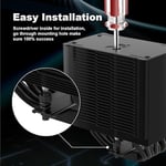 Scythe Mugen 6 Dual Fan Black Edition CPU Hava Soğutucu, Intel LGA1700, LGA1151, AMD AM5, AM4 Desteği, 120mm, Tek Kule, Alüminyum Üst Kapak (Mugen 6 Dual Fan Black Edition)