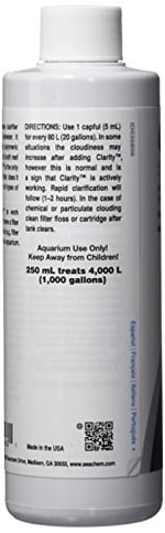 Seachem Clarity 250 ML - Seçenekler: 1.2, 8.5 fl oz, 100 ml/ 3.4 fl. oz.