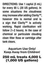 Seachem Clarity 250 ML - Seçenekler: 1.2, 8.5 fl oz, 100 ml/ 3.4 fl. oz.