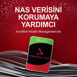 Seagate IronWolf Pro, 4 TB, Kurumsal NAS Dahili Sabit Disk HDD – CMR 3,5”, SATA 6 Gb/sn, 7200 Devir/Dakika, 256 MB Önbellek, R - Seçenekler: Barracuda Pro, HDD, IronWolf, IronWolf HDD, IronWolf Pro...