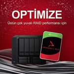 Seagate IronWolf Pro, 4 TB, Kurumsal NAS Dahili Sabit Disk HDD – CMR 3,5”, SATA 6 Gb/sn, 7200 Devir/Dakika, 256 MB Önbellek, R - Seçenekler: Barracuda Pro, HDD, IronWolf, IronWolf HDD, IronWolf Pro...