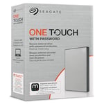 Seagate One Touch 2TB, Taşınabilir Harici Hard Disk (HDD) with Password, AES-256 Donanım Tabanlı Şifreleme,6 Aylık Mylio Fotoğraflar ve Dropbox Üyeli - Seçenekler: 1 TB, 2 TB, 4 TB, 5 TB, 12 TB, 14 TB