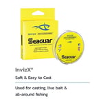 Seaguar InvizX Çok Amaçlı Olta Misinası, Olta Atma, Canlı Yem, Tatlı Su için, %100 Florokarbon, Şeffaf, Çeşitli Boyutlarda - Seçenekler: 8-Pound, 15-Pounds, 25-Pound