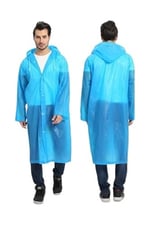 Seahome 1 Adet Mavi Su/Rüzgar Geçirmez Unisex Yağmurluk Ymrlkrzgstrisg8