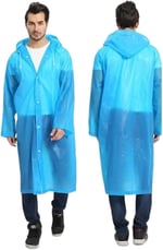 Seahome 1 Adet Mavi Su/Rüzgar Geçirmez Unisex Yağmurluk Ymrlkrzgstrisg8
