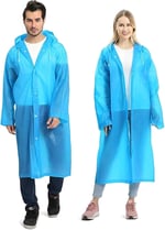 Seahome 1 Adet Mavi Su/Rüzgar Geçirmez Unisex Yağmurluk Ymrlkrzgstrisg8