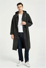 Seahome Unisex Siyah Su Rüzgar Geçirmez Yağmurluk Isgymr2