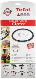 Seb 4,5L/6L paslanmaz çelik conta ø 220 mm Clipso, Clipso Control, Easy, Modulo 792350-793145 düdüklü tencereler
