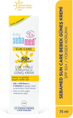 Sebamed Baby SPF 50+ UVA - UVB Filtresi ve E Vitamini Etkili Çok Yönlü Koruyucu Çocuk Güneş Kremi 75 ml