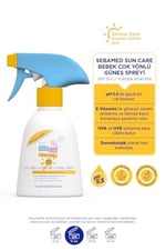 Sebamed Baby SPF 50+%98 UVA Korumalı UVB Filtreli Çok Yönlü Koruyucu Çocuk Güneş Spreyi 200 ml