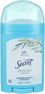 Secret Anti Perspirant Deodorant Katı Duş Taze 48 ml (2'li Paket)