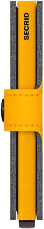 Secrid Miniwallet Ochre Tek Boyut Unisex Yetişkinler, Koyu sarı, Talla única, Modern