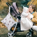 SEEBEL 3 adet bez bebek bezi ıslak kuru çanta su geçirmez yeniden kullanılabilir iki fermuarlı cepli seyahat plaj havuzu kreş kirli bebek ürünleri yoga spor çantası mayo veya ıslak giysiler için - gök