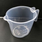 Şeffaf Kırılmayan Plastikten Kulplu Sürahi Tipi 500ml Ölçü Kabı Çok Amaçlı Dereceli Ölçek Kap