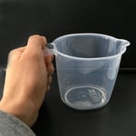 Şeffaf Kırılmayan Plastikten Kulplu Sürahi Tipi 500ml Ölçü Kabı Çok Amaçlı Dereceli Ölçek Kap